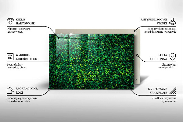 Glass kitchen board Plant small leaves