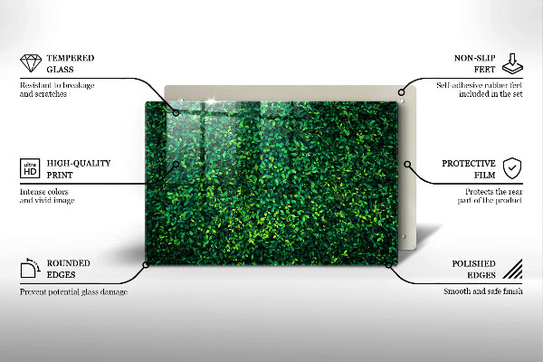 Glass kitchen board Plant small leaves