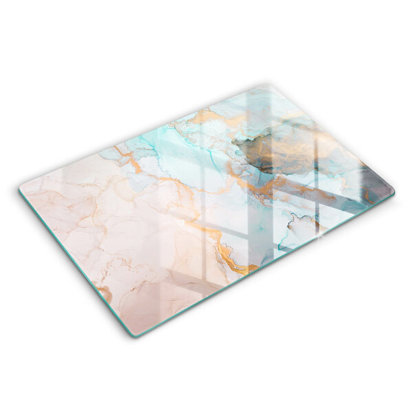 Chopping board glass Marble abstraction