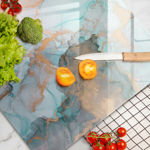 Chopping board glass Marble abstraction