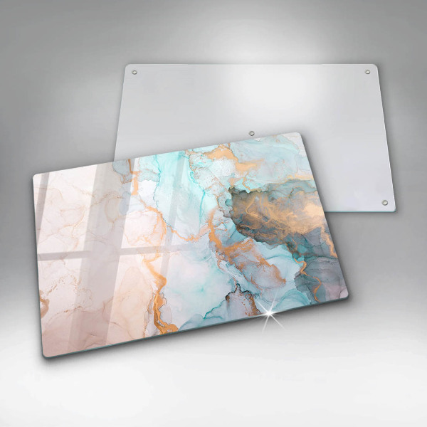 Chopping board glass Marble abstraction