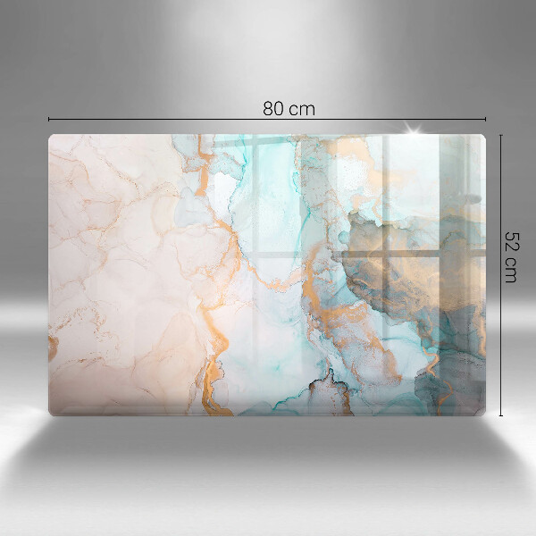 Chopping board glass Marble abstraction