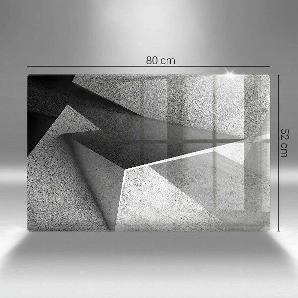 Chopping board glass Concrete abstraction
