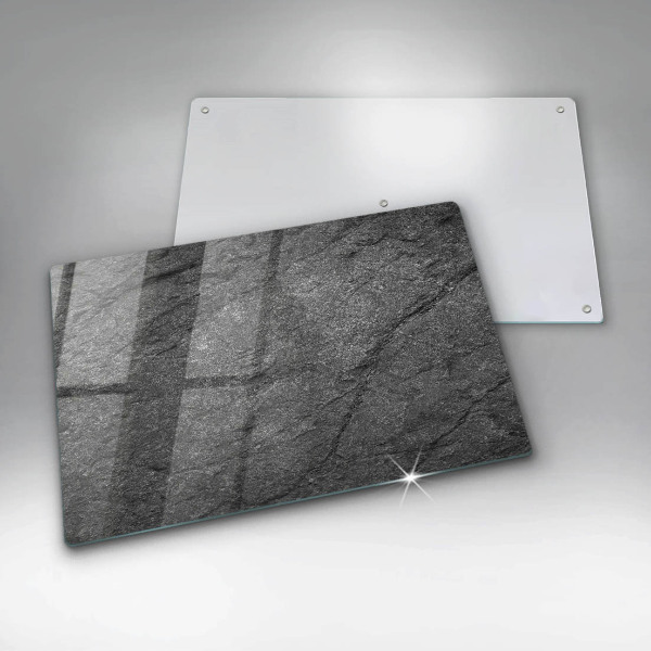 Chopping board glass Stone texture