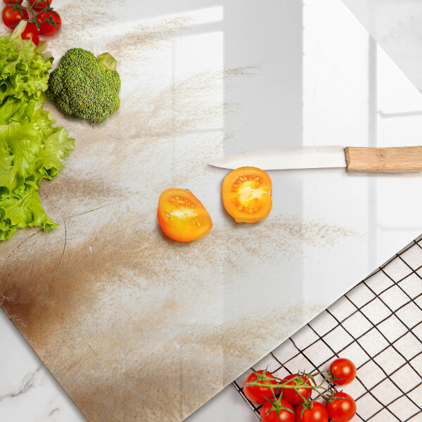 Chopping board glass Pampas grass