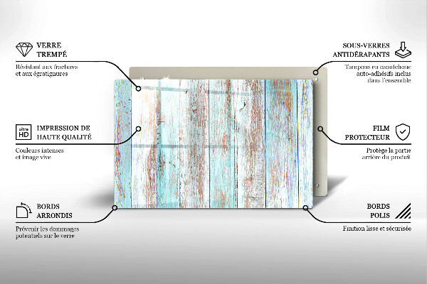 Chopping board glass Old vintage boards