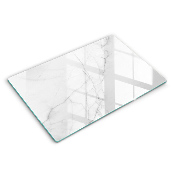 Chopping board glass Marble stone background