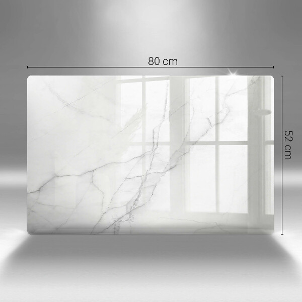 Chopping board glass Marble stone background