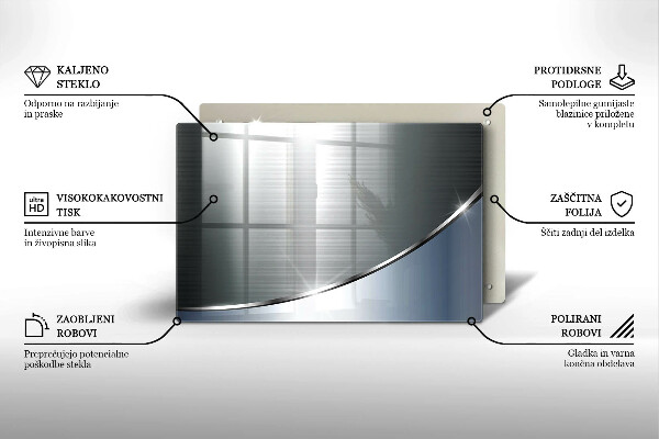 Chopping board glass Pattern metal abstraction