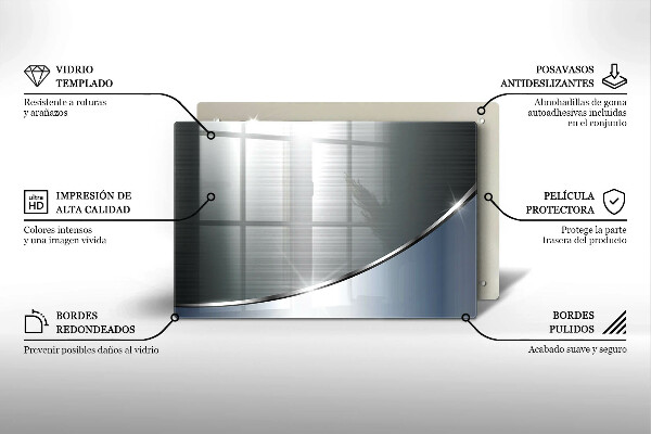 Chopping board glass Pattern metal abstraction