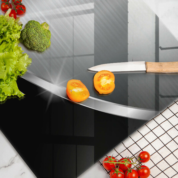 Chopping board Abstraction with metal