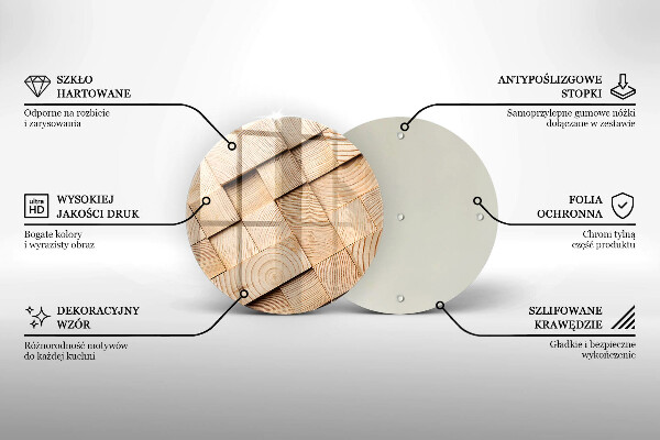 Kitchen worktop protector Wooden squares