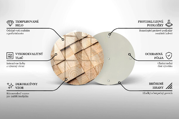 Kitchen worktop protector Wooden squares