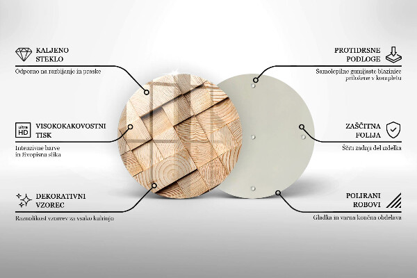 Kitchen worktop protector Wooden squares