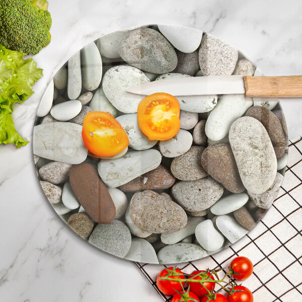 Glass worktop saver Background small stones