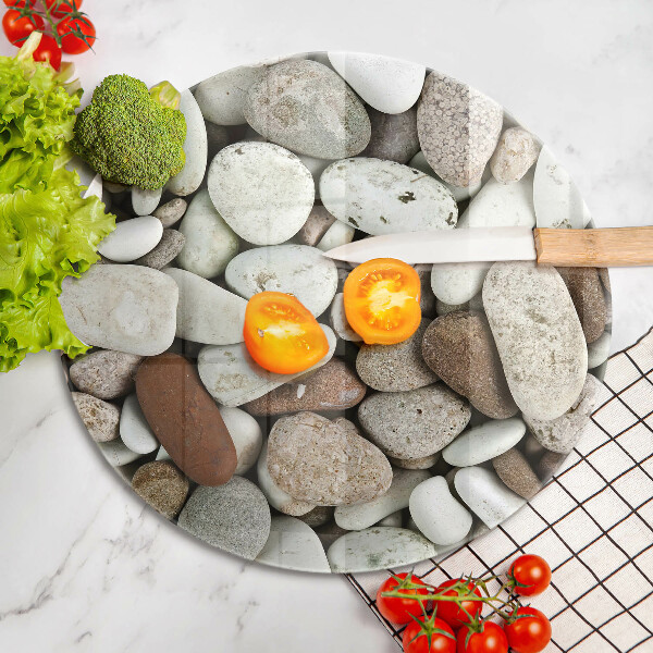 Glass worktop saver Background small stones