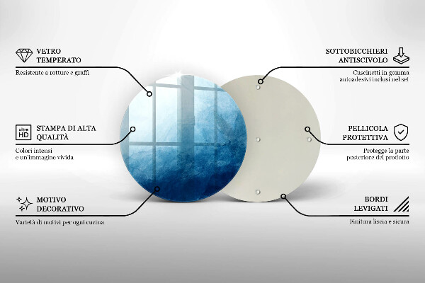 Chopping board glass Abstract background