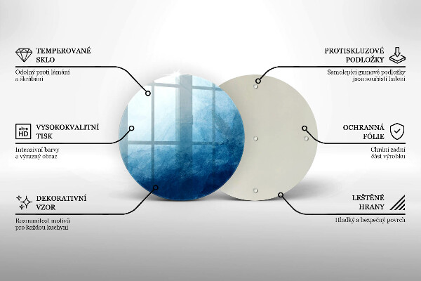 Chopping board glass Abstract background