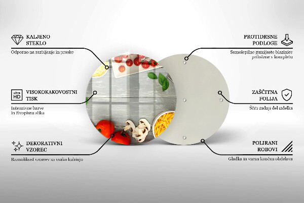 Glass worktop saver Kitchen food