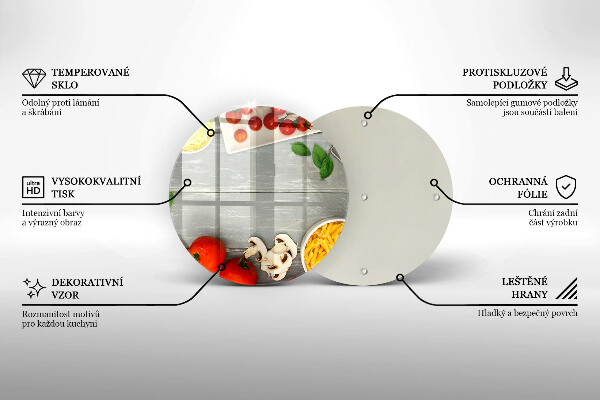 Glass worktop saver Kitchen food