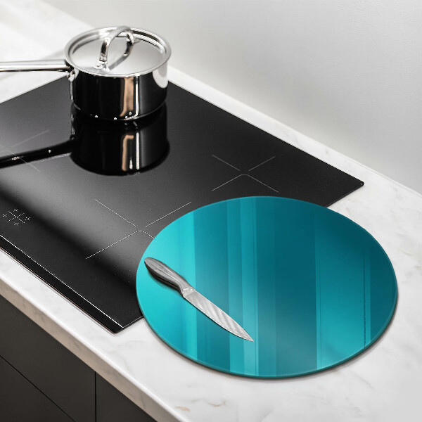 Chopping board glass Turquoise