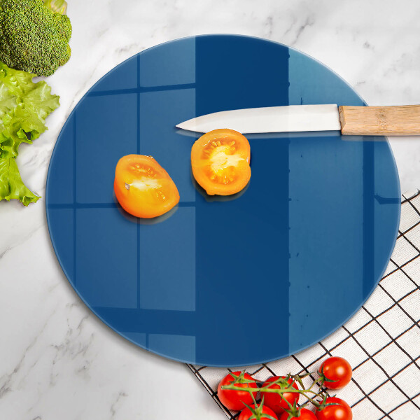 Chopping board glass Blue color