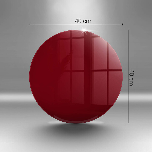 Chopping board glass Burgundy