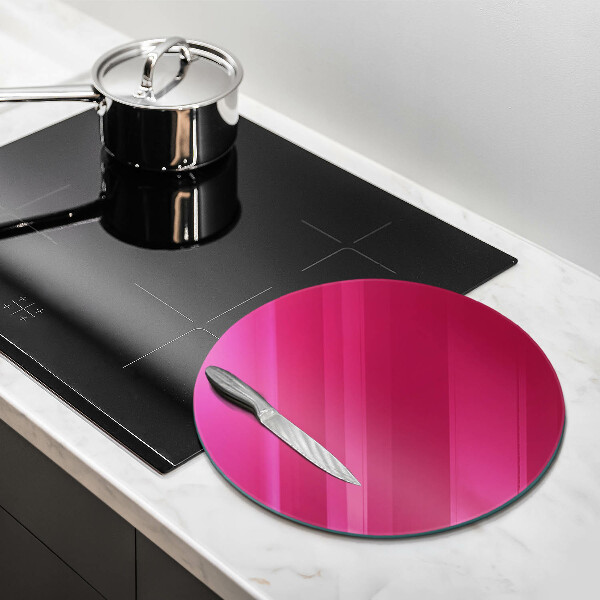 Chopping board glass Pink color