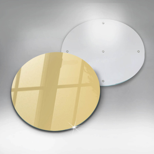 Chopping board glass Yellow