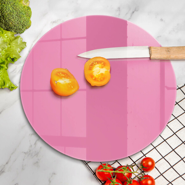 Chopping board glass Pink color
