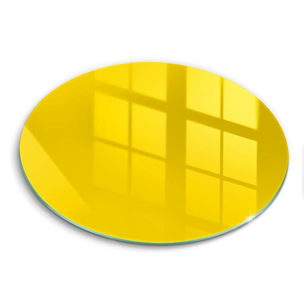 Chopping board glass Yellow