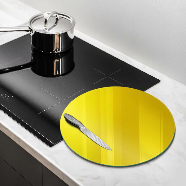 Chopping board glass Yellow