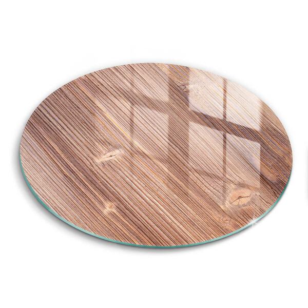 Glass worktop protector Natural wood