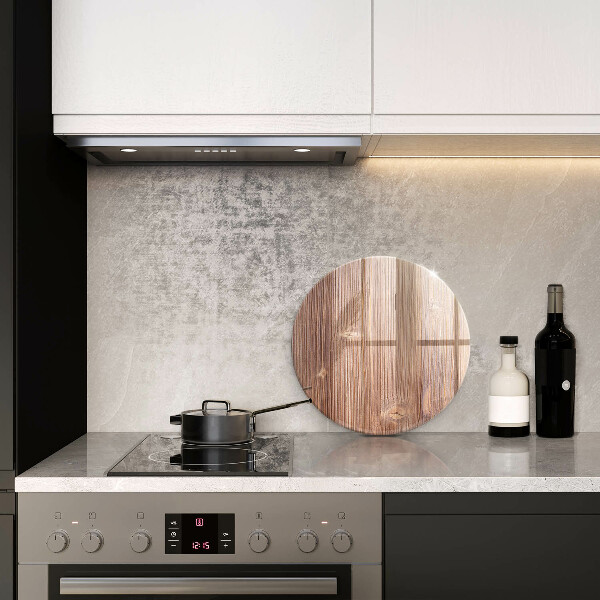 Glass worktop protector Natural wood