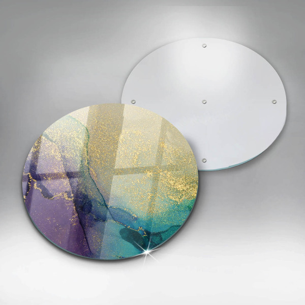 Kitchen worktop protector Background with gold