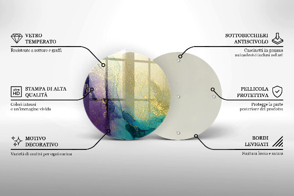 Kitchen worktop protector Background with gold