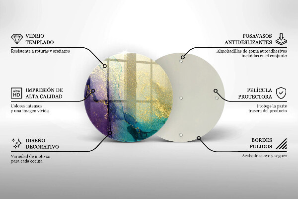 Kitchen worktop protector Background with gold