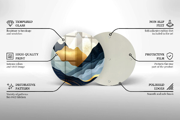 Cutting board Abstract mountains