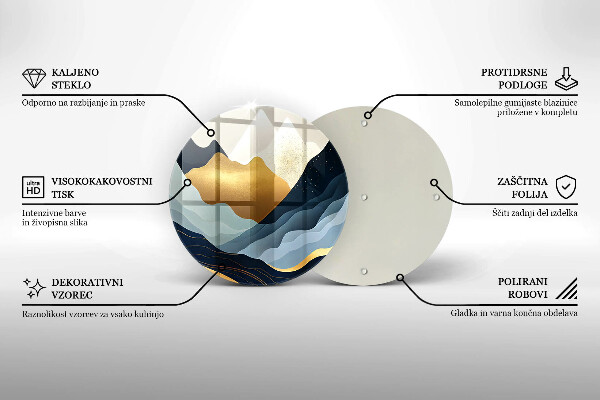 Cutting board Abstract mountains