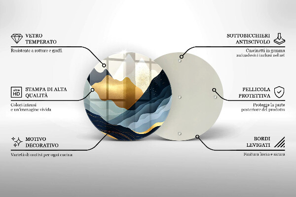 Cutting board Abstract mountains