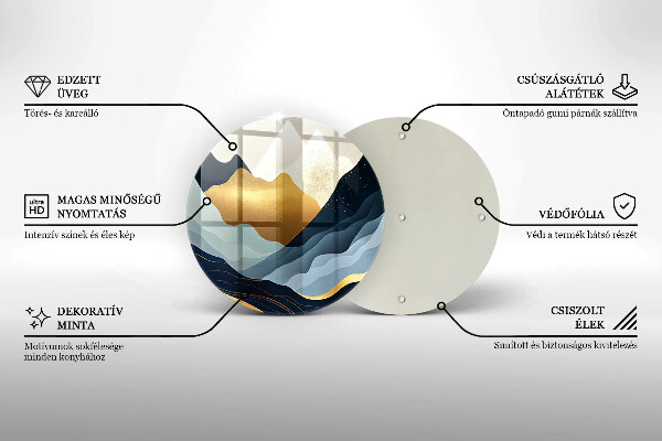 Cutting board Abstract mountains