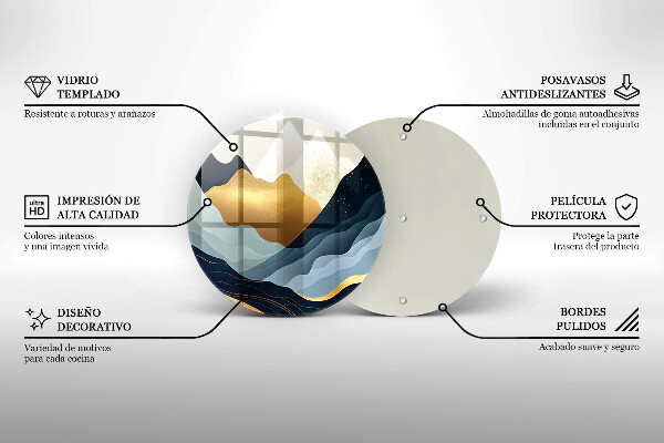 Cutting board Abstract mountains