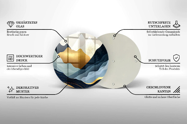 Cutting board Abstract mountains