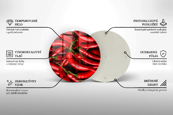 Cutting board Hot chili peppers