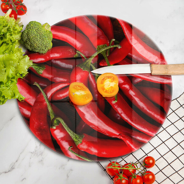 Cutting board Hot chili peppers