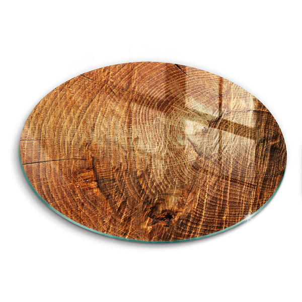 Glass worktop saver Wood grain