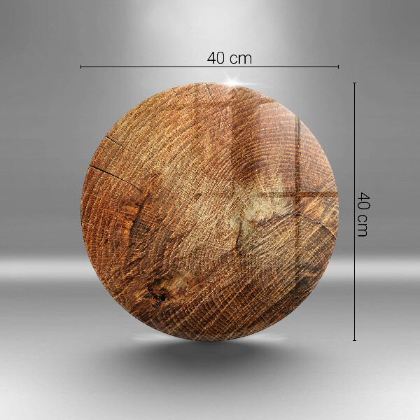 Glass worktop saver Wood grain