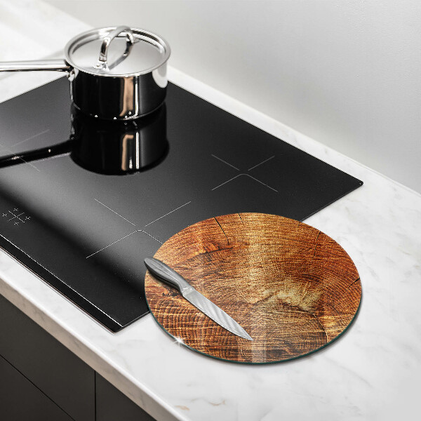 Glass worktop saver Wood grain