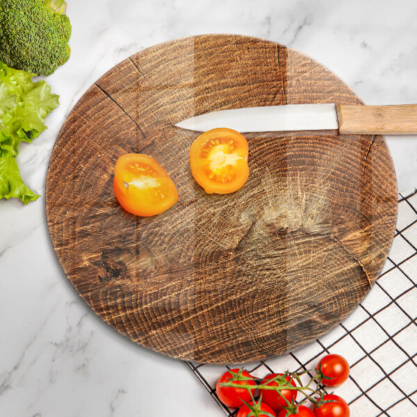 Glass worktop saver Wood grain