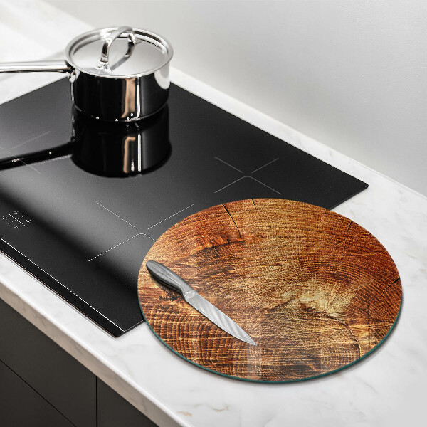 Glass worktop saver Wood grain
